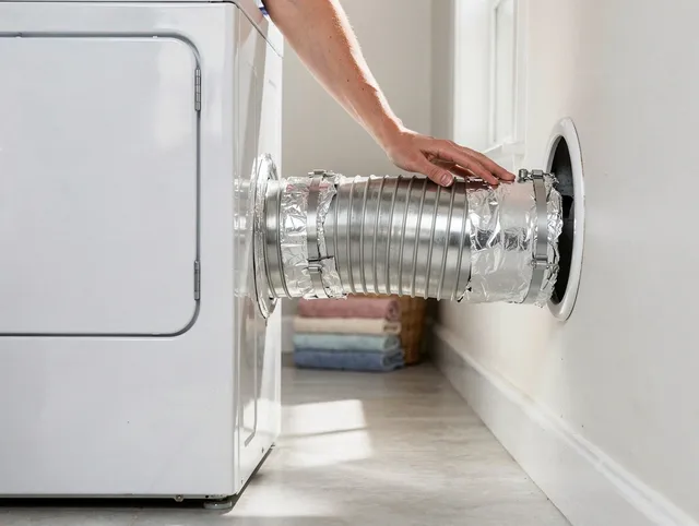 Professional dryer vent hose installation by Sanford Dryer Vent Cleaning in Sanford