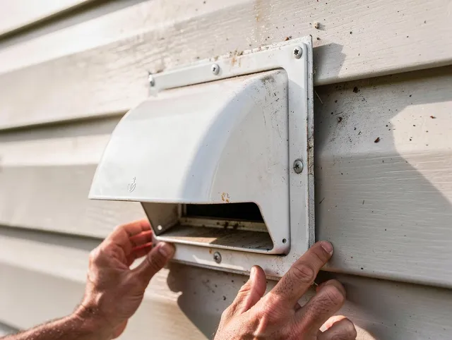 Sanford Dryer Vent Cleaning technician delivering thorough residential dryer vent cleaning service in Sanford